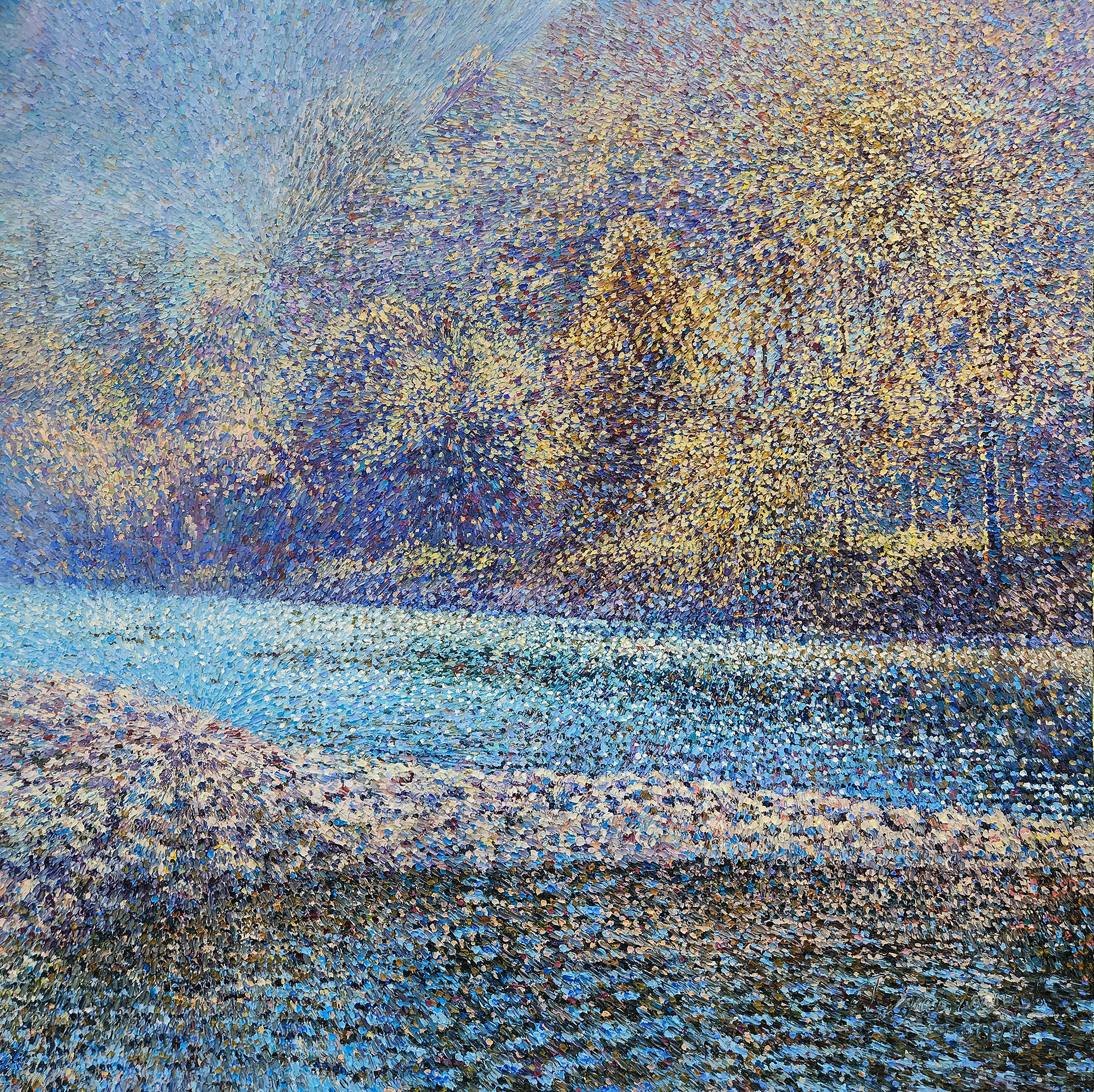 "Легенда Адзы" холст/масло. 100х100см. 2024