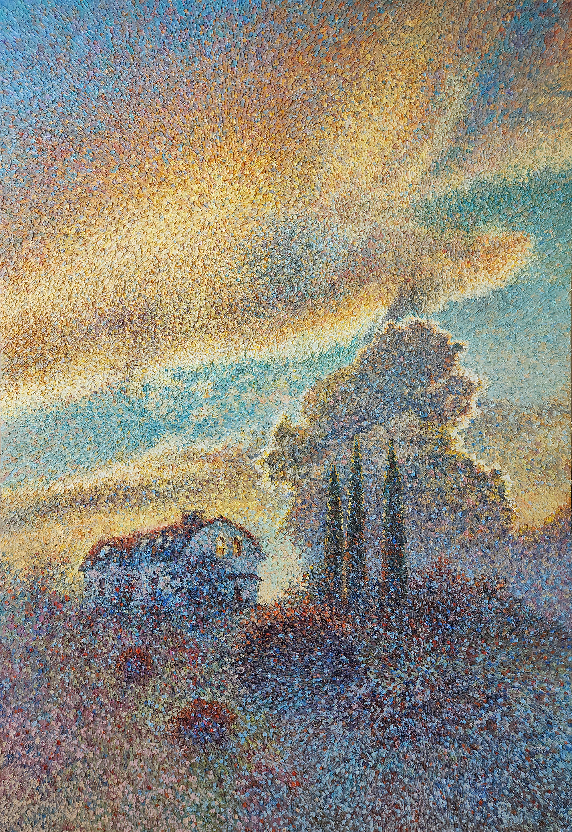 "Небесная черепаха" холст/масло. 120х80см. 2024