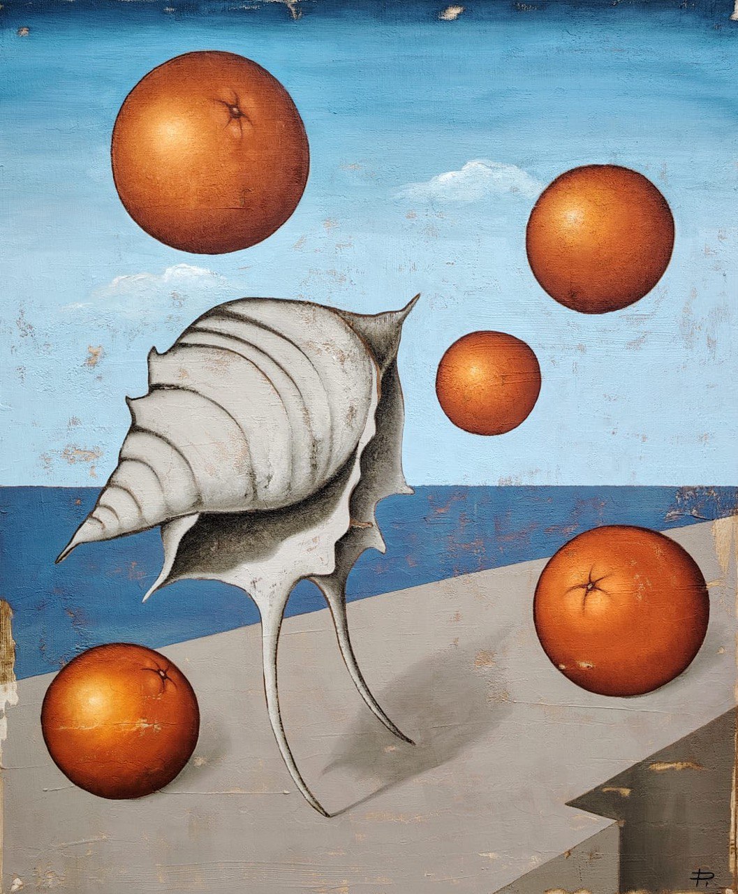 "Гармония абсурда" холст/масло. 60х50см. 2025