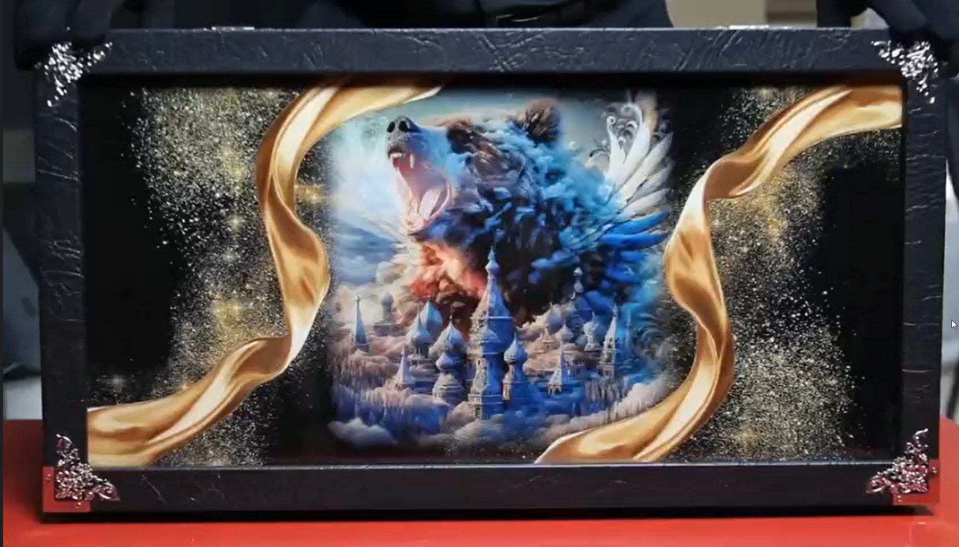 Нарды «Герб России -Медведь» с 3D-рисунком