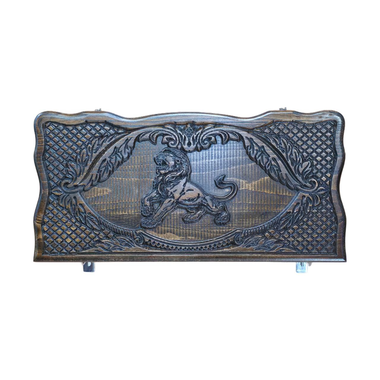 Нарды и шашки 2-в-1 "Изделие Лев 02"